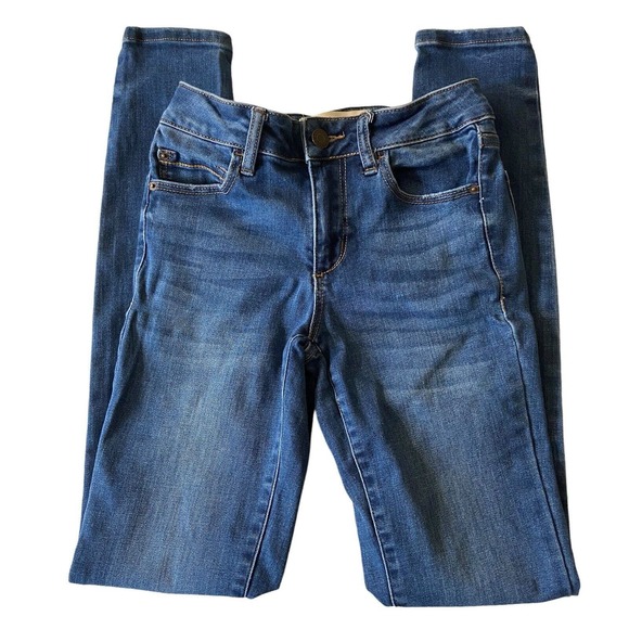 GARAGE High Waist Skinny Women Jeans Size 0 Blue Denim Distressed W24 L28‎ - Picture 1 of 14